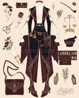 Victorian Fantasy Outfit Design