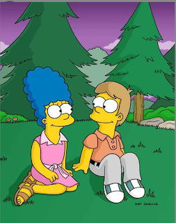 Marge and Lisa Simpson