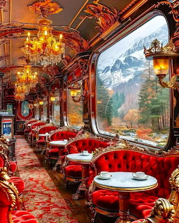 Luxury Train Dining Car