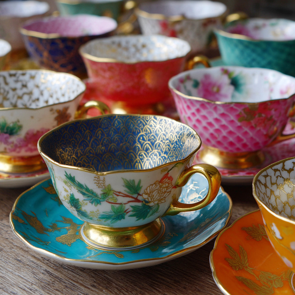 Colorful Teacups