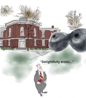 Cat Art Museum Cartoon