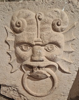 Stone Lion Door Knocker