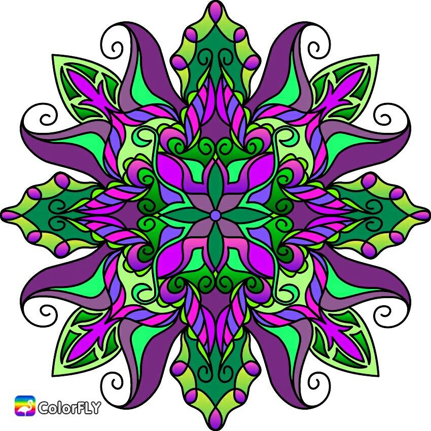 Colorful Floral Mandala
