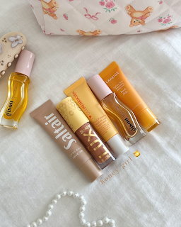 Honey Gold Lip Products Flatlay