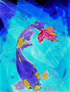 Koi Fish Watercolor Painting