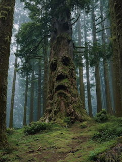 Mossy Ancient Forest Tree