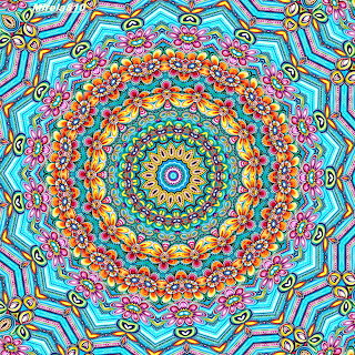 Colorful Mandala Meditation Pattern