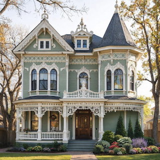 Victorian Mansion with Turret