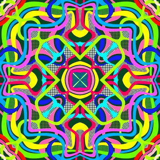 Psychedelic Geometric Mandala
