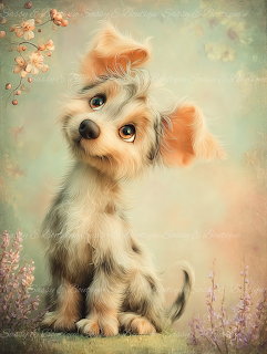 Cute Puppy Illustration