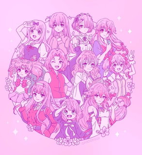 Pink Anime Girls