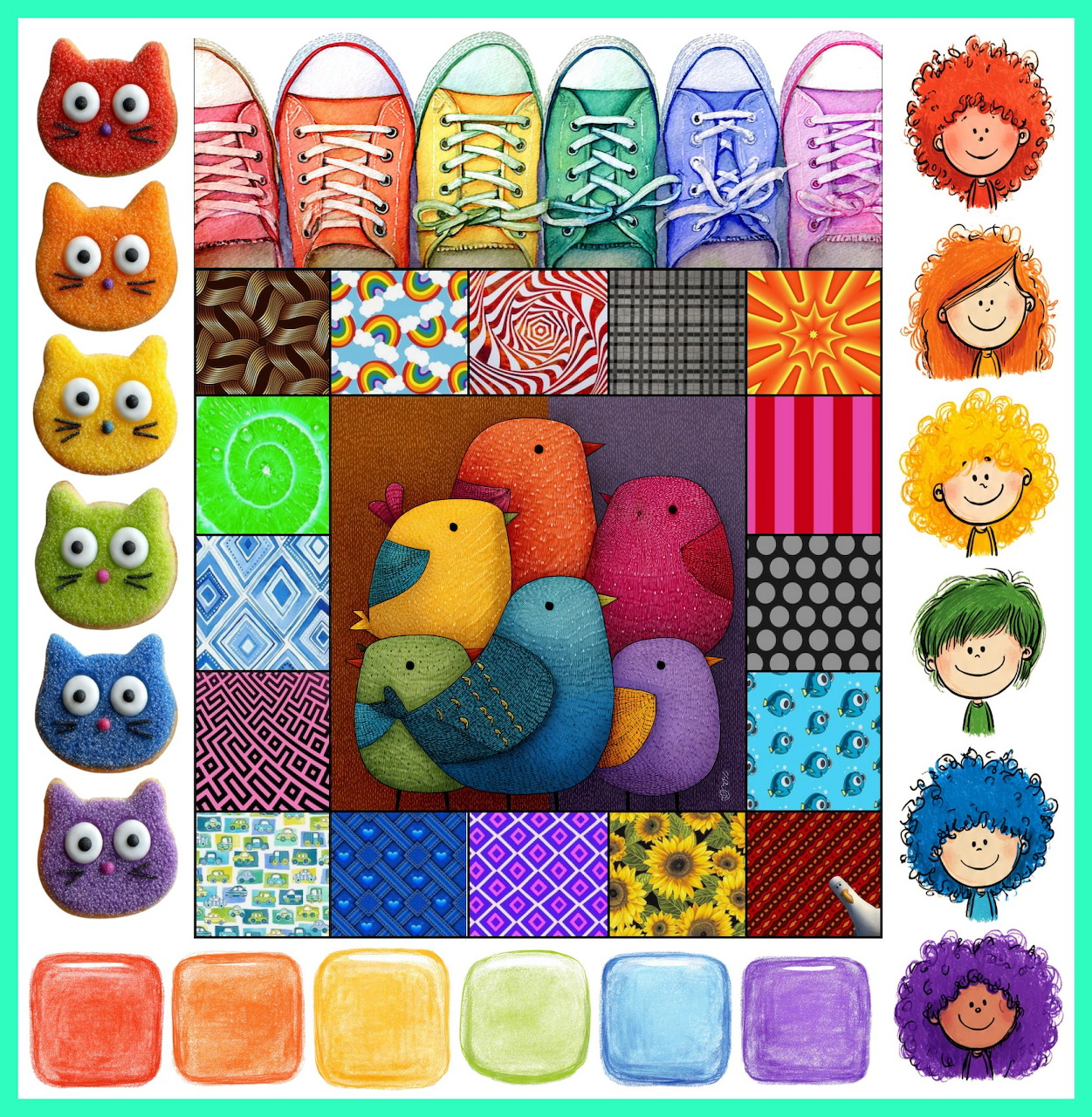 Colorful Collage Grid