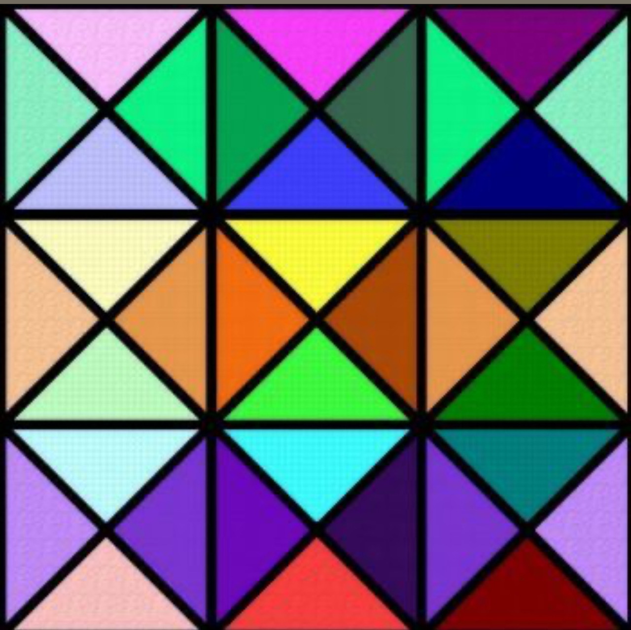 Geometric Stained Glass Pattern
