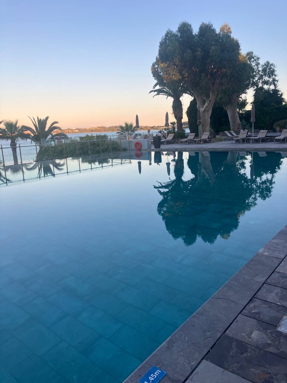 Hotel Pool at Sunset
