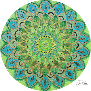 Green and Turquoise Mandala