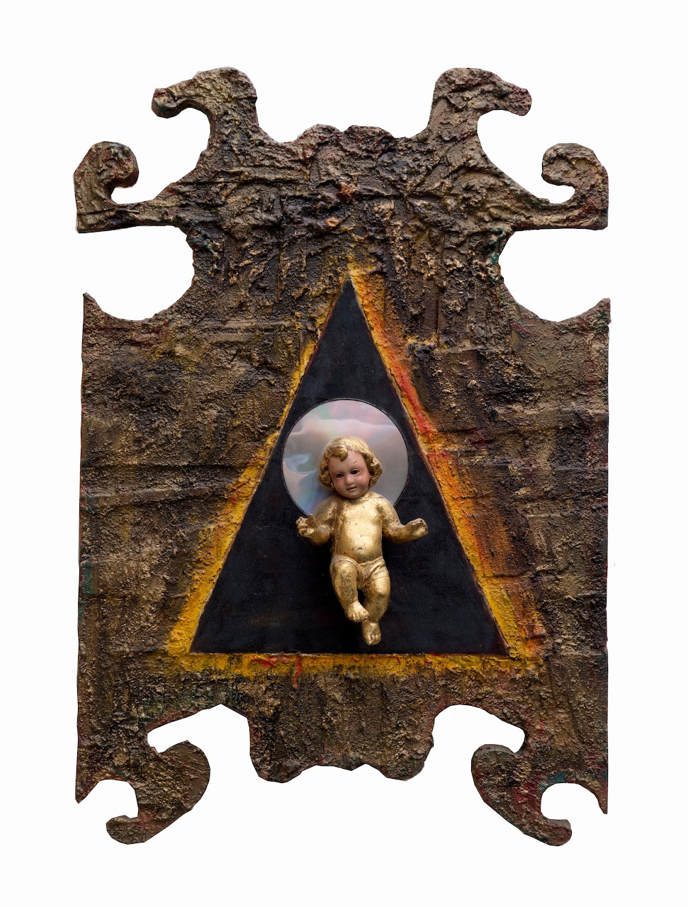 Cyber Baby Mixed Media Art
