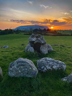 Kissing Stone at Carrowmore Sunset