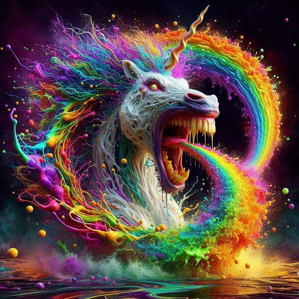 Rainbow Unicorn Burst
