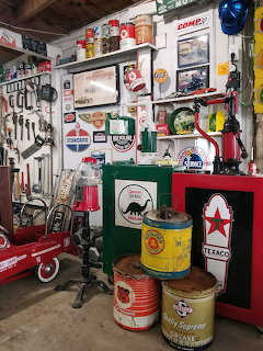 Vintage Gas Station Memorabilia Shop