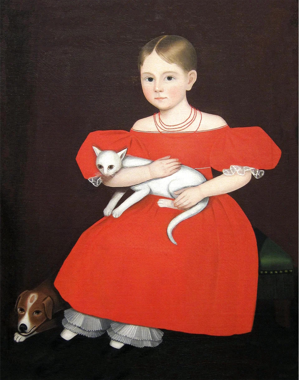 Girl with Cat