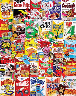 Vintage Cereal Box Collage