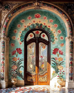 Floral Pattern Entrance