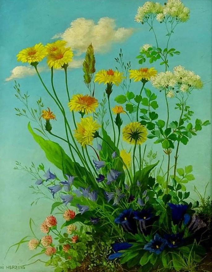 Wildflowers in Vase Painting
