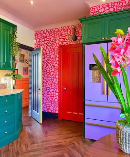 Colorful Neon Kitchen