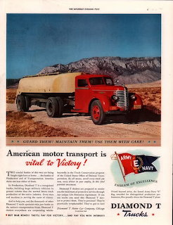 1942 Diamond T Tank Truck Ad