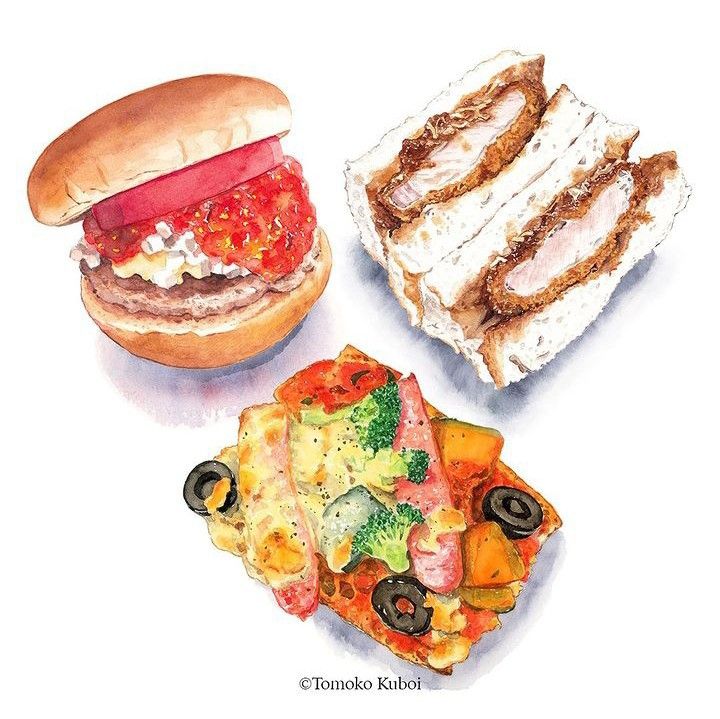 Food Illustration Watercolor