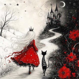 Princess with Black Cat Castle