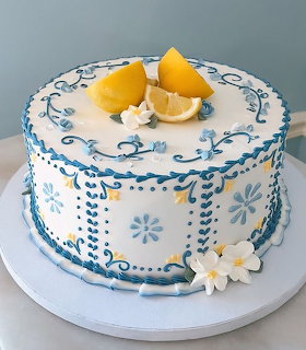 Lemon Decorated Cake