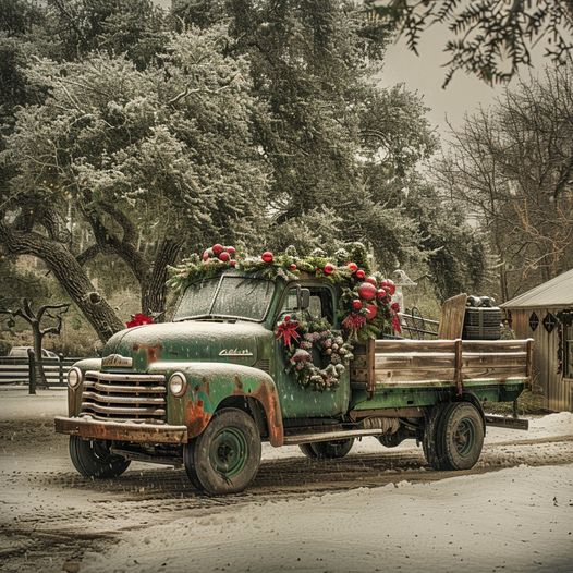 Vintage Christmas Truck