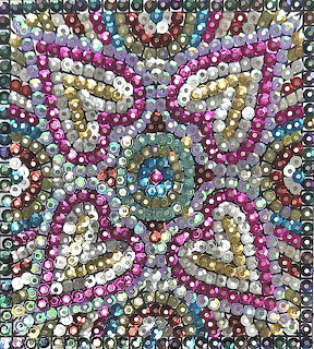Colorful Sequin Mosaic Pattern