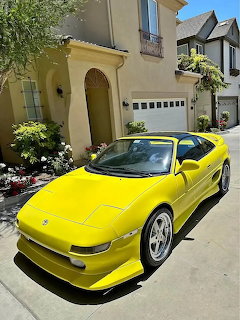 Yellow Toyota MR2 Turbo