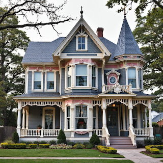 Victorian Mansion with Turret
