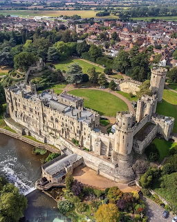 Warwick Castle Aerial View