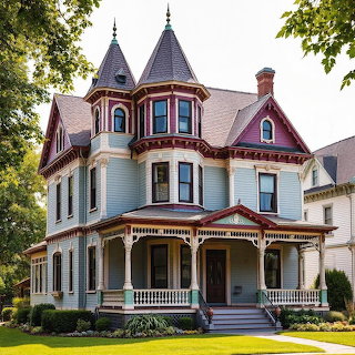 Victorian Home with Turrets