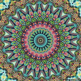 Vibrant Floral Mandala