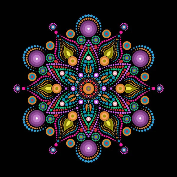 Colorful Dotted Mandala Art