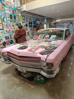 Pink Cadillac in Record Shop