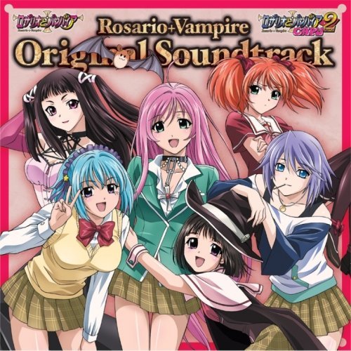 Anime cover art with six colorful schoolgirl characters posing together
