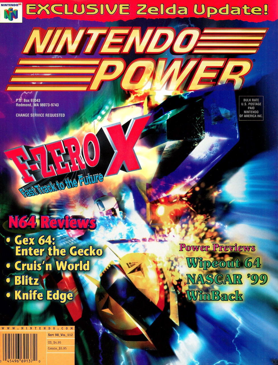 Nintendo Power F-Zero X Cover