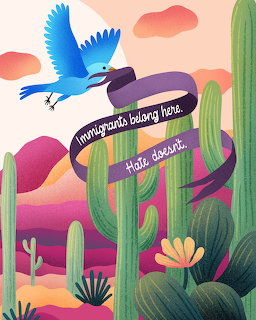 Immigrants Belong Desert Art