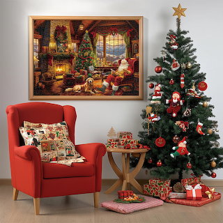 Christmas Living Room Scene