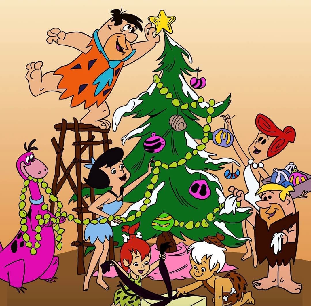 Flintstones Christmas Scene