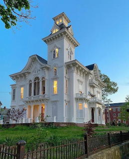 Classic White Victorian Mansion