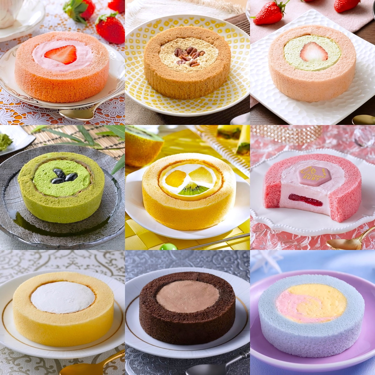 Colorful Roll Cake Collection