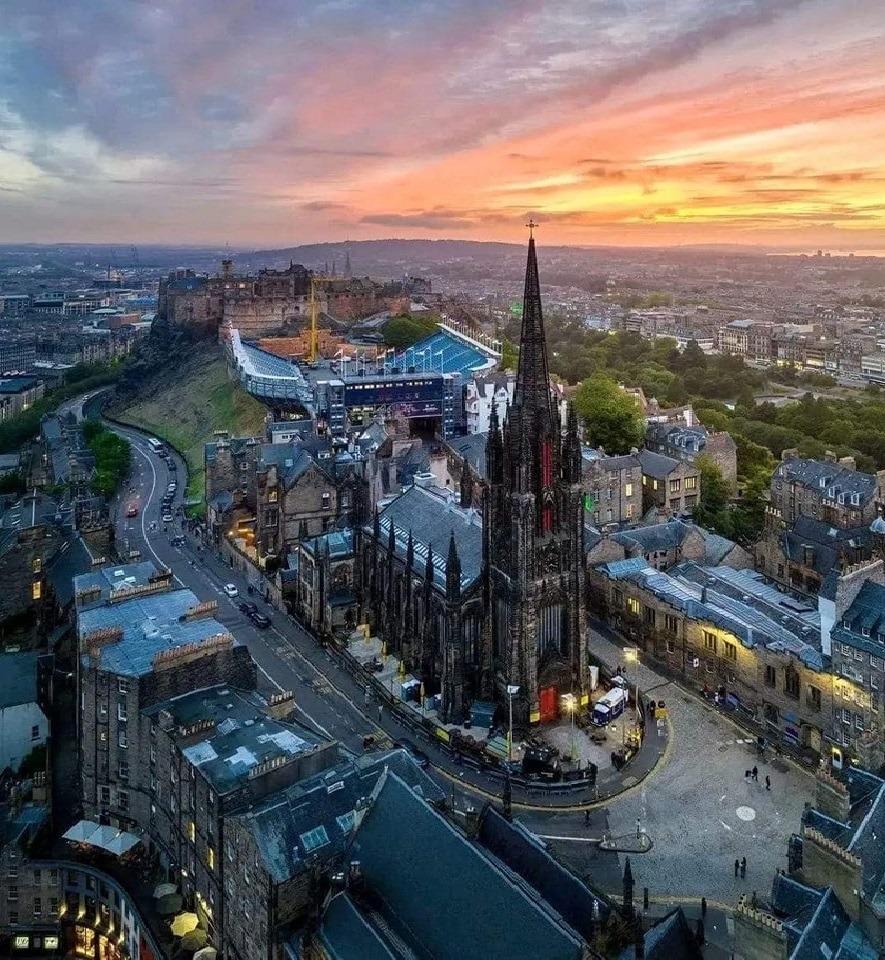 Edinburgh Scotland Sunset