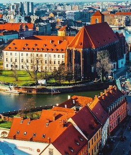 Wroclaw Cityscape Aerial View